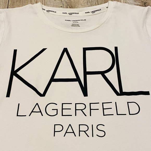 Karl Lagerfeld Paris Short Sleeve Tee - Picture 3 of 7
